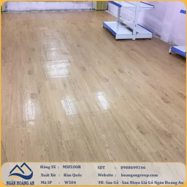 Công Trình Sàn Nhựa Bóc Dán MSFloor W504 Tại Nhơn Trạch Đồng Nai