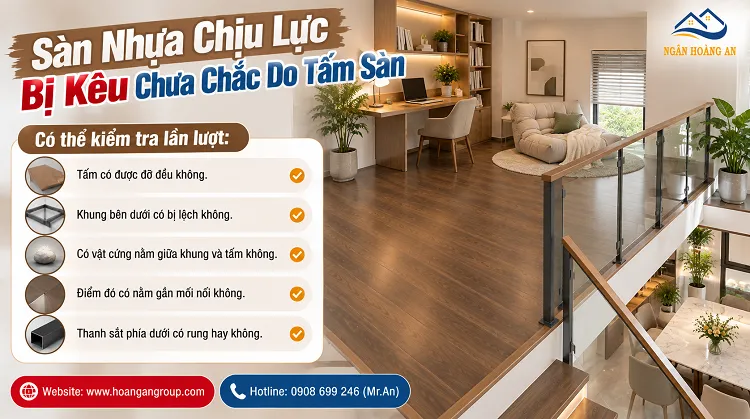 Sàn Nhựa Chịu Lực Bị Kêu Chưa Chắc Do Tấm Sàn