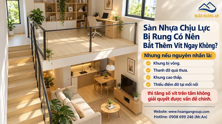 Sàn Nhựa Chịu Lực Bị Rung Có Nên Bắt Thêm Vít Ngay Không? Sàn Nhựa Chịu Lực Bị Rung Có Nên Bắt Thêm Vít Ngay Không?
