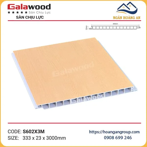 Sàn Nhựa Chịu Lực Gác Lửng Gác Xép Galawood S602X3M