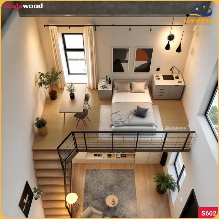 Sàn Nhựa Chịu Lực Galawood S602 Cho Phòng Trọ Cho Thuê
