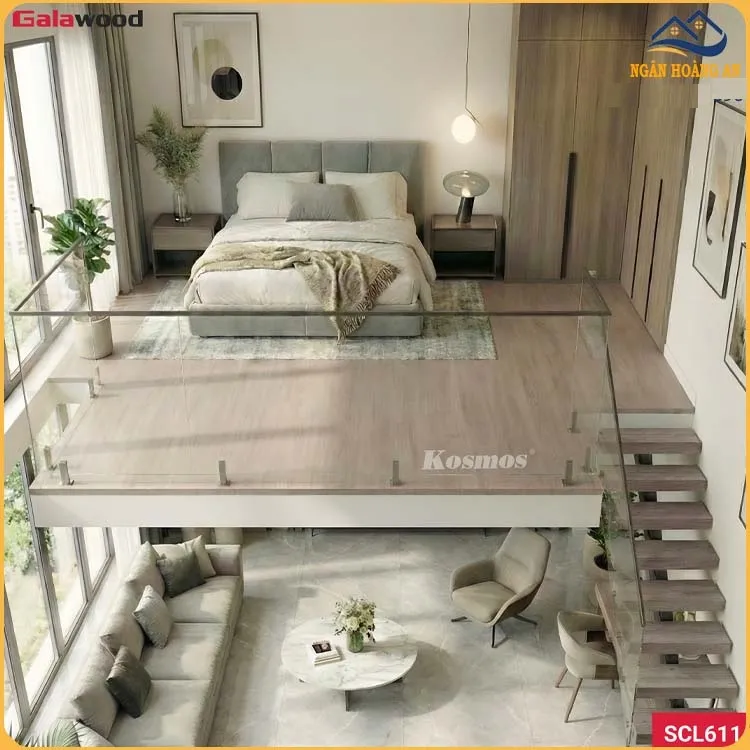 Thi Công Tầng Lửng Với Sàn Nhựa Chịu Lực Galawood SCL611 Thi Công Tầng Lửng Với Sàn Nhựa Chịu Lực Galawood SCL611