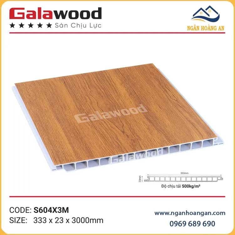Sàn Nhựa Chịu Lực Giả Vân Gỗ Galawood S604X3M Sàn Nhựa Chịu Lực Giả Vân Gỗ Galawood S604X3M