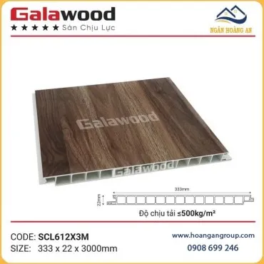 Sàn Nhựa Chịu Lực Giả Vân Gỗ Galawood SCL612X3M
