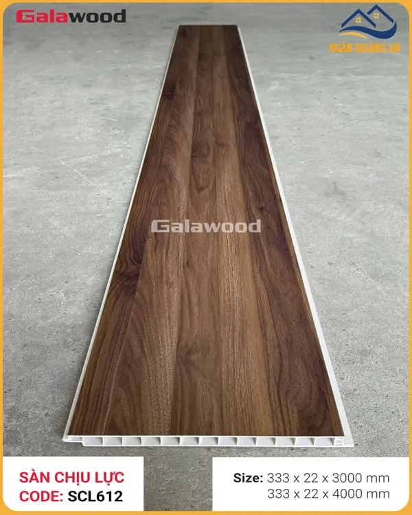 Sàn Nhựa Chịu Lực Giả Vân Gỗ Làm Gác Lửng Galawood SCL612