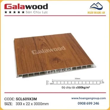 Sàn Nhựa Chịu Lực Giả Vân Gỗ Làm Gác Xép Galawood SCL609X3M