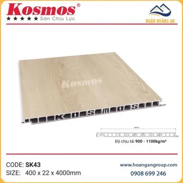 Sàn Nhựa Chịu Lực Giả Vân Gỗ Làm Gác Xép Kosmos SK43X4M