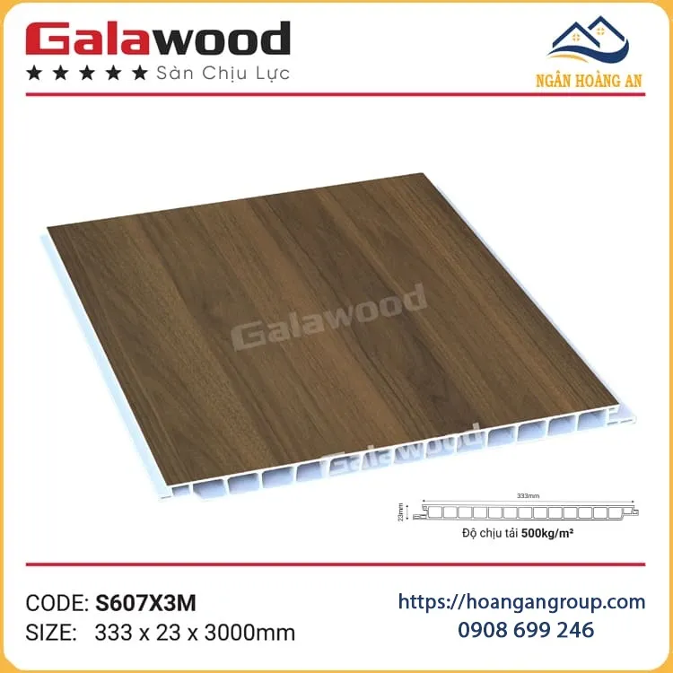 Sàn Nhựa Chịu Lực Làm Gác Lửng Galawood S607X3M