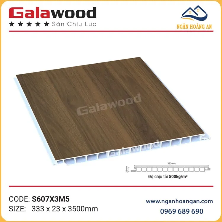 Sàn Nhựa PVC Chịu Lực Làm Gác Galawood S607X3M5 Sàn Nhựa PVC Chịu Lực Làm Gác Galawood S607X3M5