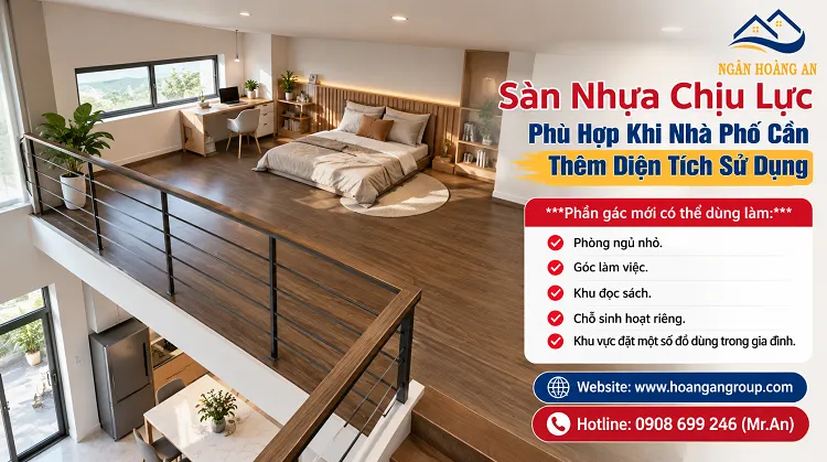 Sàn Nhựa Chịu Lực Phù Hợp Khi Nhà Phố Cần Thêm Diện Tích Sử Dụng Sàn Nhựa Chịu Lực Phù Hợp Khi Nhà Phố Cần Thêm Diện Tích Sử Dụng