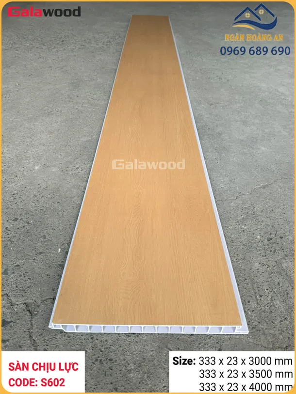 Sàn Nhựa Chịu Lực PVC Giả Gỗ Làm Gác Lửng Galawood S602