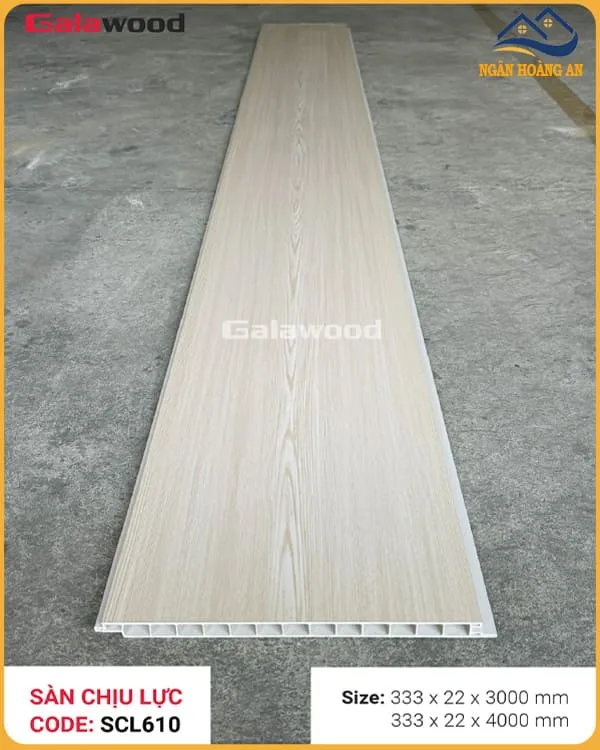 Sàn Nhựa Chịu Lực PVC Giả Gỗ Làm Gác Lửng Galawood SCL610