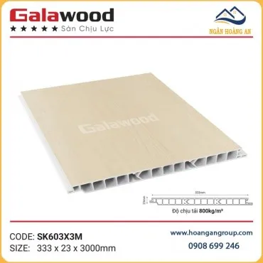 Sàn Nhựa Chịu Lực PVC Giả Gỗ Làm Gác Lửng Galawood SK603X3M