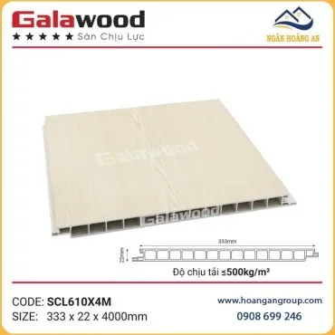 Sàn Nhựa Chịu Lực PVC Làm Gác Xép Galawood SCL610X4M