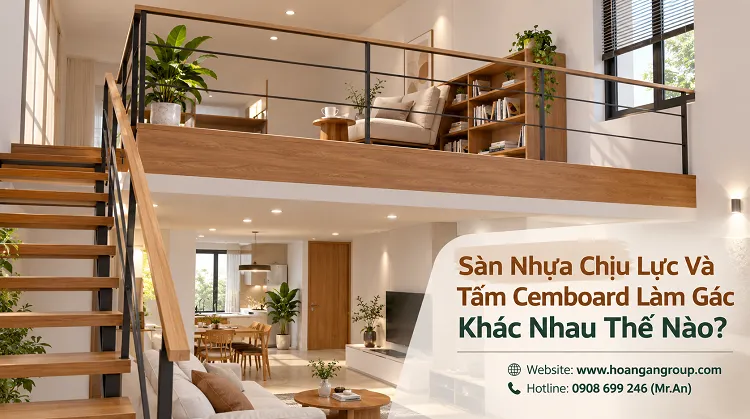 Sàn Nhựa Chịu Lực Và Tấm Cemboard Làm Gác Khác Nhau Thế Nào?