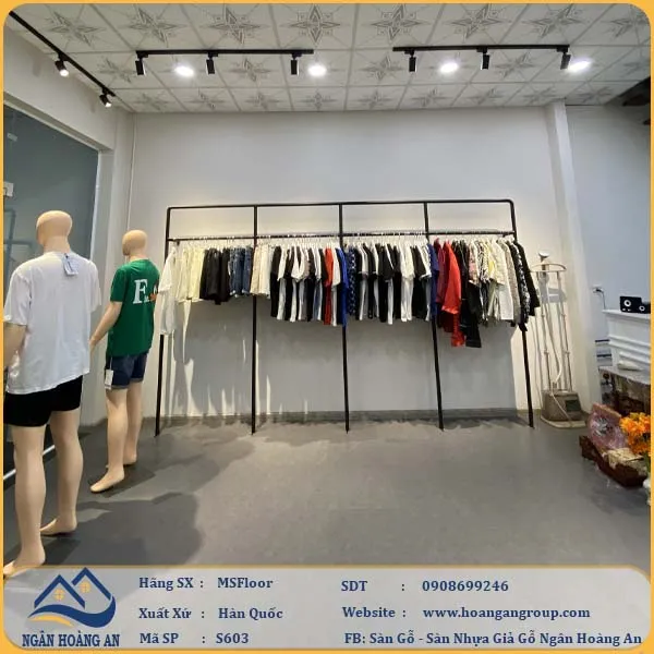 Không Gian Trưng Bày Đẹp Hơn Với Sàn Nhựa Có Keo Sẵn MSFloor S603