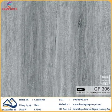 Sàn Nhựa Dán Keo Giả Vân Gỗ Comforts 3mm CF306