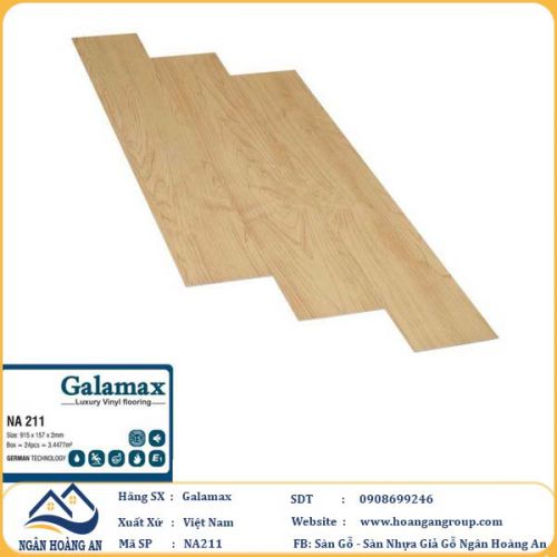 Sàn Nhựa Dán Keo Galamax 2mm NA211