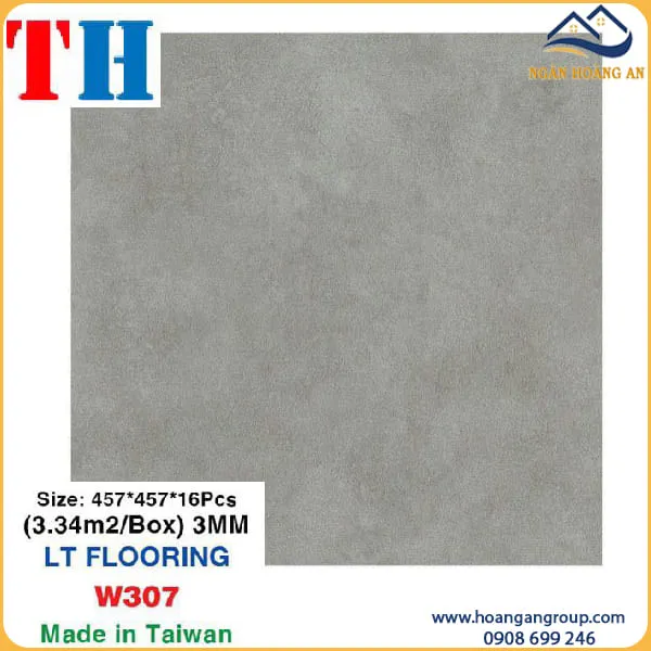 Sàn Nhựa Dán Keo Giả Bê Tông 3mm Vinyl Floor W307