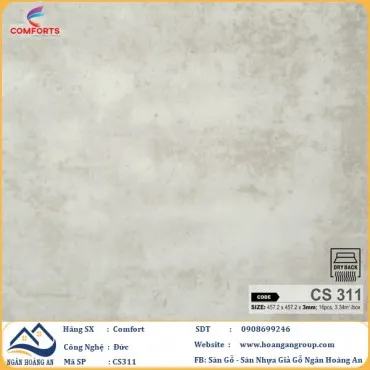 Sàn Nhựa Dán Keo Giả Vân Đá Comforts 3mm CS311
