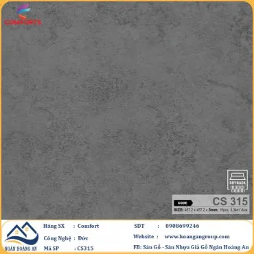 Sàn Nhựa Dán Keo Giả Vân Đá Comforts 3mm CS315