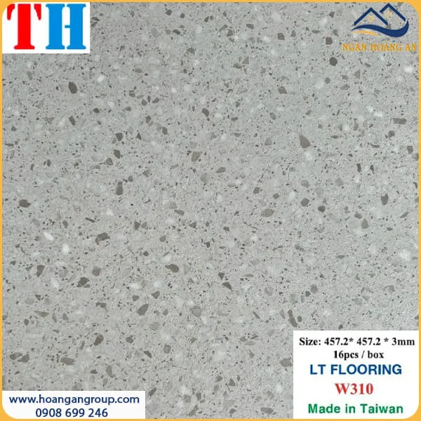 Sàn Nhựa Dán Keo Giả Vân Đá 3mm Vinyl Floor W310
