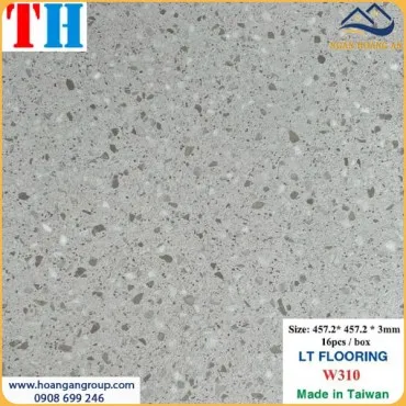 Sàn Nhựa Dán Keo Vân Đá Mài Terrazzo W310 Dày 3mm