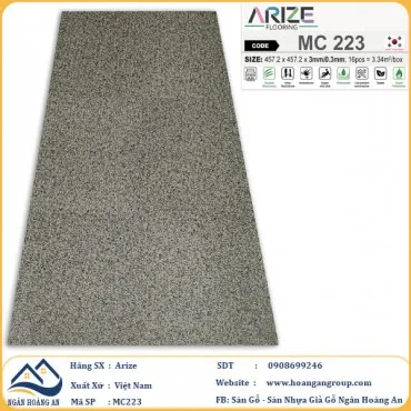 Sàn Nhựa Dán Keo Giả Vân Thảm Arize 3mm MC223