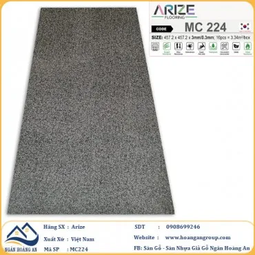 Sàn Nhựa Dán Keo Giả Vân Thảm Arize 3mm MC224