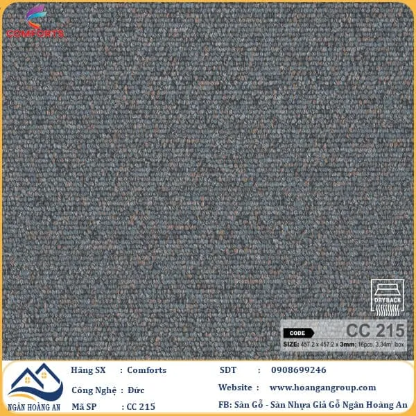Sàn Nhựa Dán Keo Giả Vân Đá Comforts 3mm