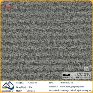 Sàn Nhựa Dán Keo Giả Vân Thảm Comforts 3mm CC216