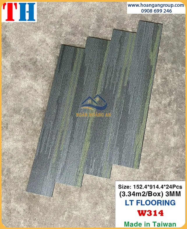 Sàn Nhựa Dán Keo Giả Vân Thảm W314 Dày 3mm