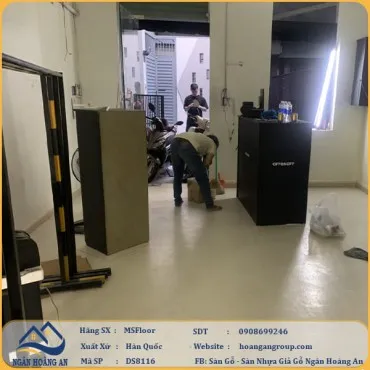 Bàn Giao Công Trình Sàn Nhựa Dán Keo MSFloor DS8116 Tại Quận 1, Hồ Chí Minh