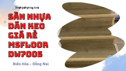 Ốp Cầu Thang Bằng Sàn Nhựa Giả Gỗ Dán Keo MsFloor Tại Biên Hòa Đồng Nai