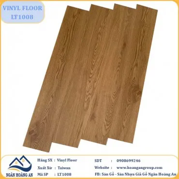Sàn Nhựa Giả Gỗ Dán Keo Vinyl Floor LT1008