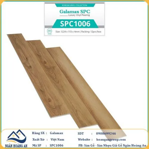 Sàn Nhựa Hèm Khóa Galamax SPC1006