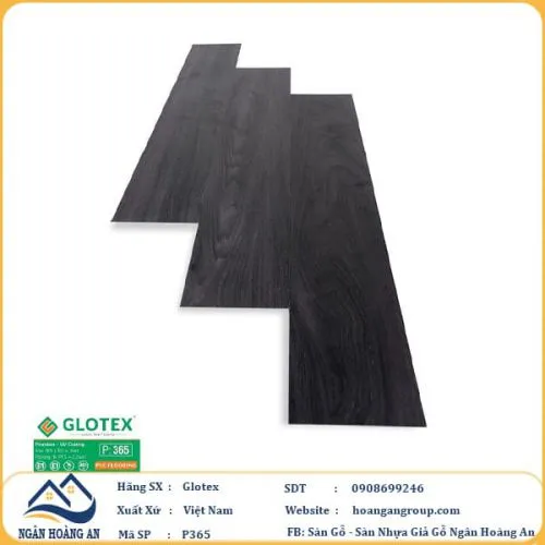 Sàn Nhựa Giả Gỗ Dán Keo Glotex P365