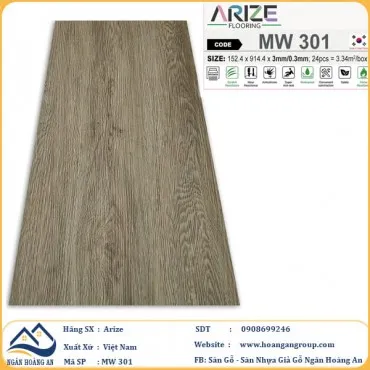 Sàn Nhựa Dán Keo Giả Vân Gỗ Arize 3mm MW301