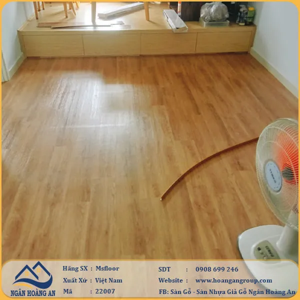 Sàn Nhựa Giả Gỗ Dán Keo Msfloor Tại Tân Phú TPHCM