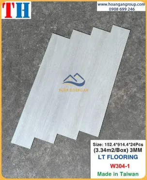 Sàn Nhựa Giả Gỗ Dán Keo 3mm Vinyl Floor W304-1 