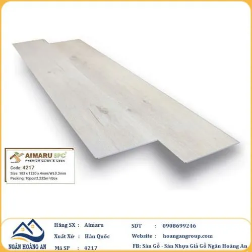 Sàn Nhựa Giả Gỗ Hèm Khóa Aimaru 4217