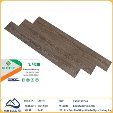 Sàn Nhựa Giả Gỗ Hèm Khóa Glotex S472