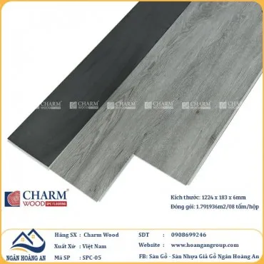Sàn Nhựa Giả Gỗ Hèm Khóa Charm Wood SPC05