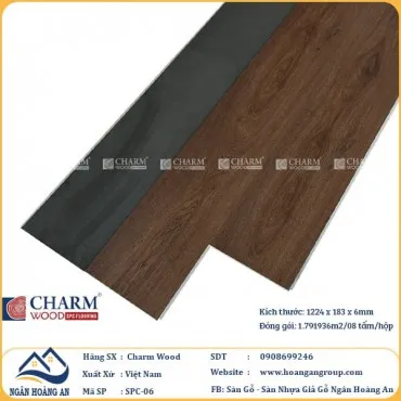 Sàn Nhựa Giả Gỗ Hèm Khóa Charm Wood SPC06