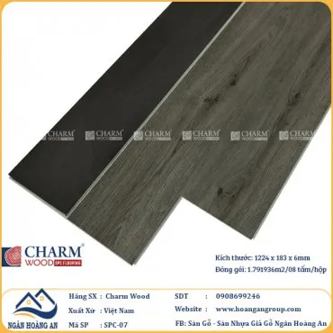 Sàn Nhựa Giả Gỗ Hèm Khóa Charm Wood SPC07