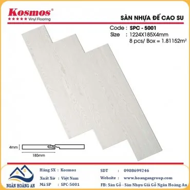 Sàn Nhựa Giả Gỗ Hèm Khóa Kosmos SPC5001