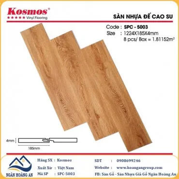 Sàn Nhựa Giả Gỗ Hèm Khóa Kosmos SPC5003
