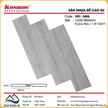 Sàn Nhựa Giả Gỗ Hèm Khóa Kosmos SPC5005