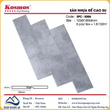 Sàn Nhựa Giả Bê Tông Hèm Khóa Kosmos SPC5006