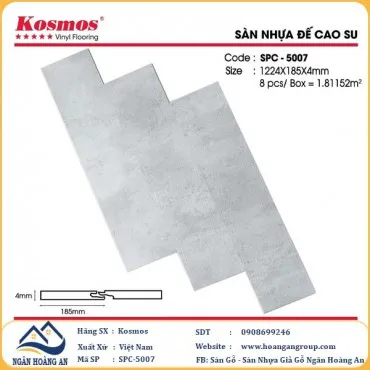 Sàn Nhựa Giả Bê Tông Hèm Khóa Kosmos SPC5007